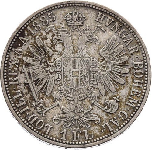 Zlatník 1885 - reverz