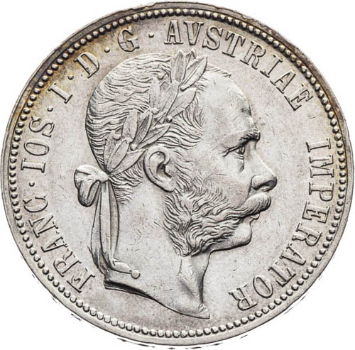 Zlatník 1887 - averz