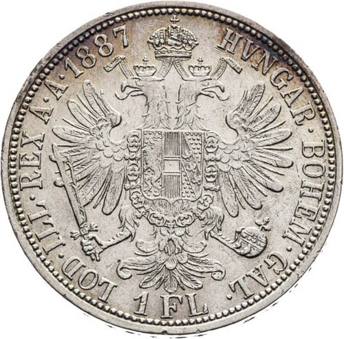Zlatník 1887 - reverz