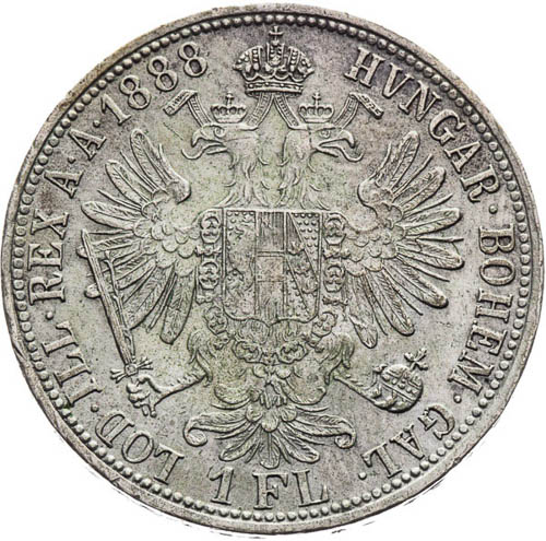 Zlatník 1888 - reverz