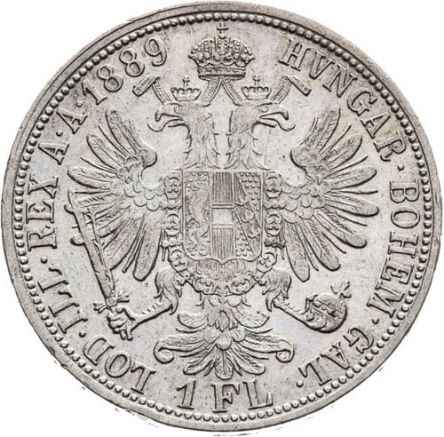 Zlatník 1889 - reverz