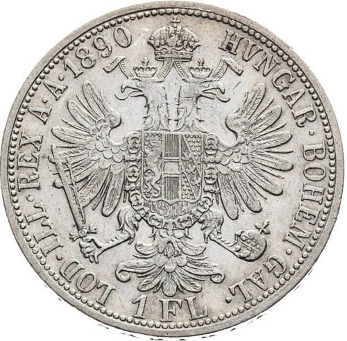 Zlatník 1890 - reverz