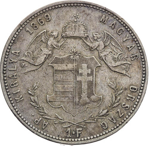 Zlatník 1869 - revers