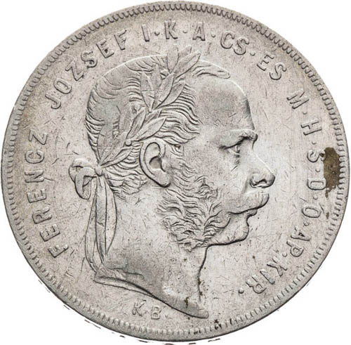 Zlatník 1872 - avers