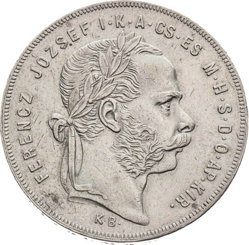 Zlatník 1874 - avers