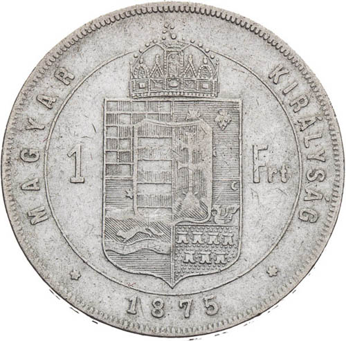 Zlatník 1875 - revers