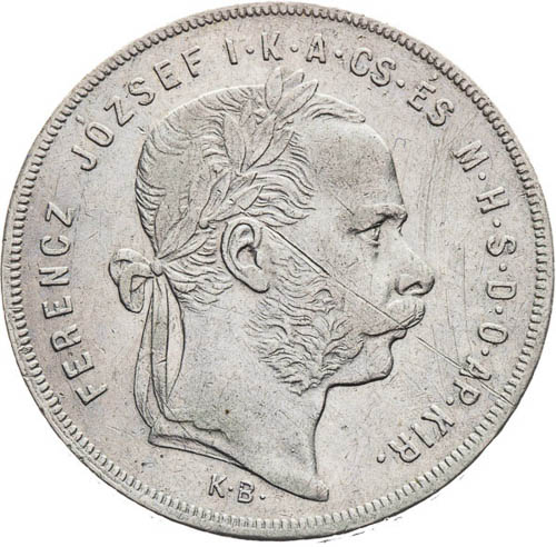 Zlatník 1876 - avers