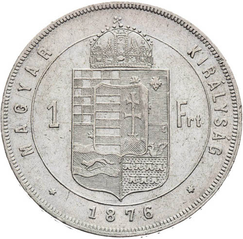 Zlatník 1876 - revers