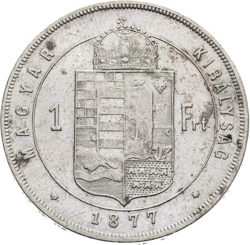 Zlatník 1877 - revers