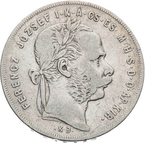 Zlatník 1878 - avers