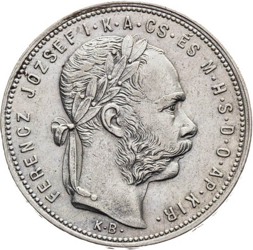 Zlatník 1881 - avers