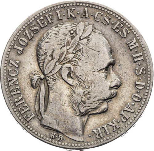 Zlatník 1882 - avers