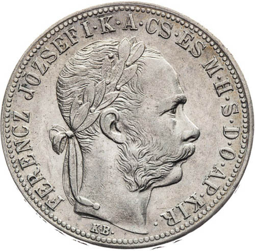 Zlatník 1883 - avers