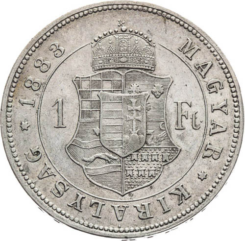 Zlatník 1883 - revers