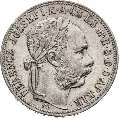 Zlatník 1884 - avers