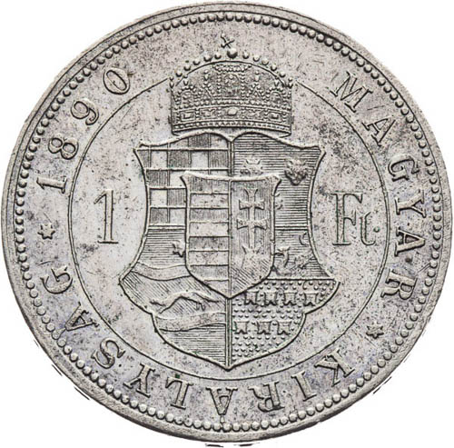 Zlatník 1890 - reverz