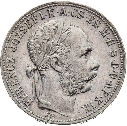 Zlatník 1892 - averz