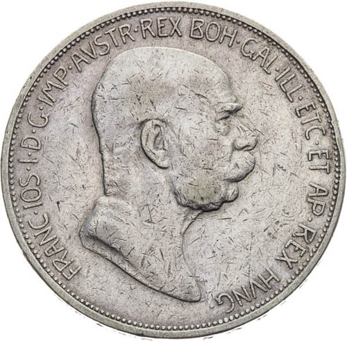 5 Korona 1909 - avers