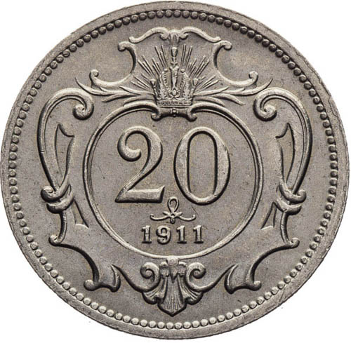 20 Halier 1911 - reverz