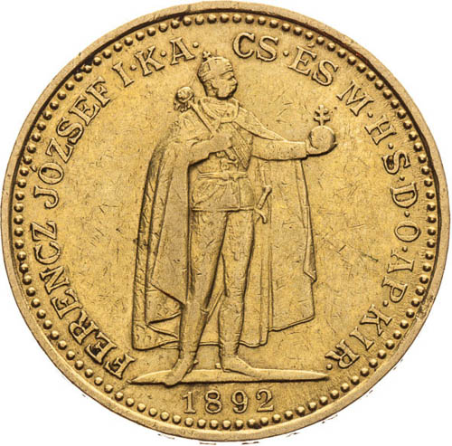 20 Korona 1892 - avers