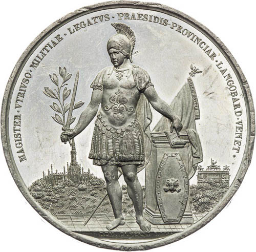 Medaila 1850 - reverz