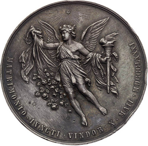 Medaila 1881 - reverz