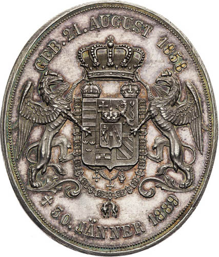Medaile 1889 - revers