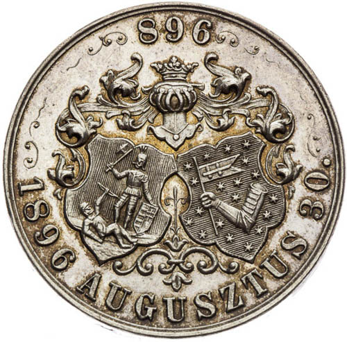 Medaile 1896 - revers