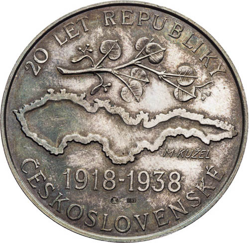 Medaile 1938 - avers