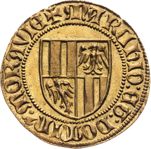 Dukát (1375 - 1411),  Replika - averz