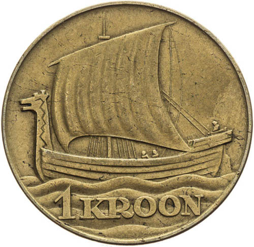 1 Kroon 1934 - reverz