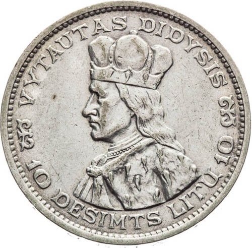 10 Litu 1936 - revers