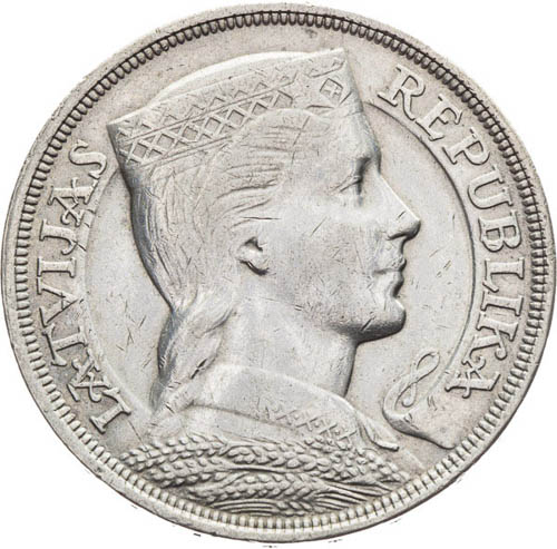 5 Lati 1929 - avers