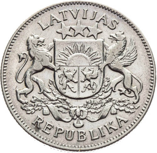 2 Lati 1925 - avers
