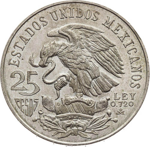 25 Pesos 1968 - averz