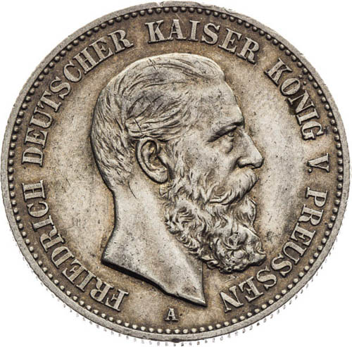 2 Marka 1888 - avers