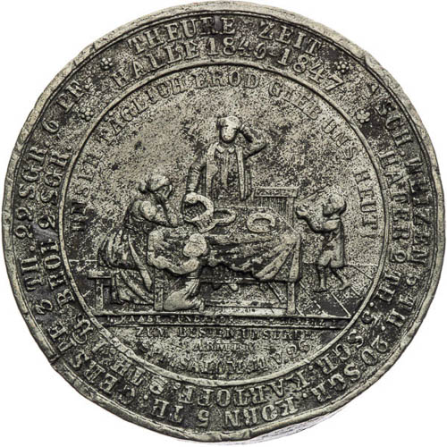 Medaila 1847 - reverz