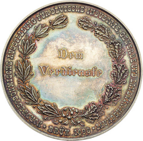 Medaila 1898 - reverz