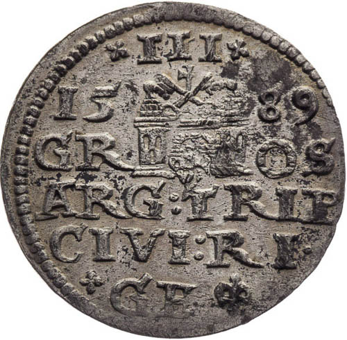 3 Groš 1589 - reverz