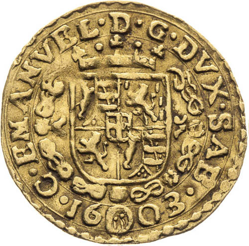 Dukát 1603 - averz
