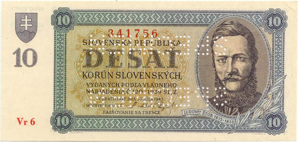 10 Ks 1943 (bankovní vzor) - avers