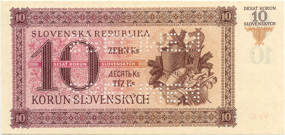 10 Ks 1943 (bankovní vzor) - revers