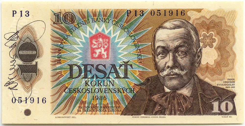 Bankovky s podpisem autora (5 ks) - avers
