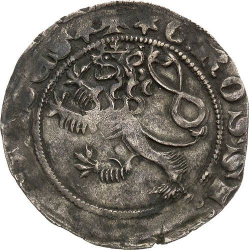 Pražský groš (1310 - 1346) - averz