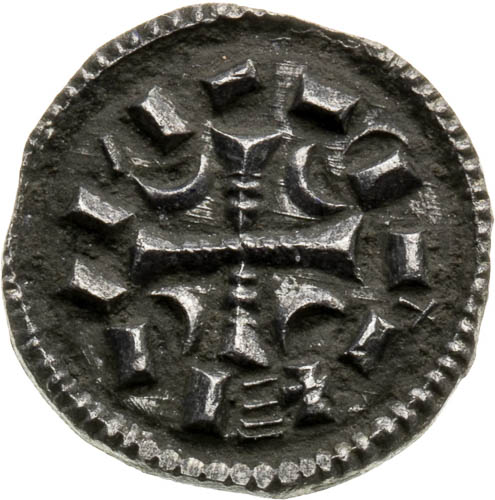Denár (1095 - 1116) - averz