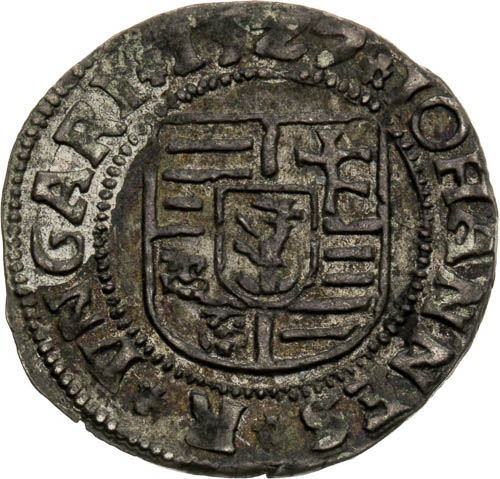 Denár 1527 - averz