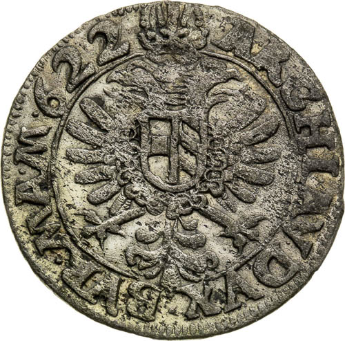 Kipper to 15 Kreutzer 1622 - back