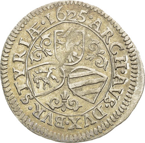 3 Kreutzer 1625 - back