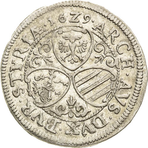 3 Kreutzer 1629 - back