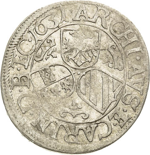 3 Kreutzer 1631 - back